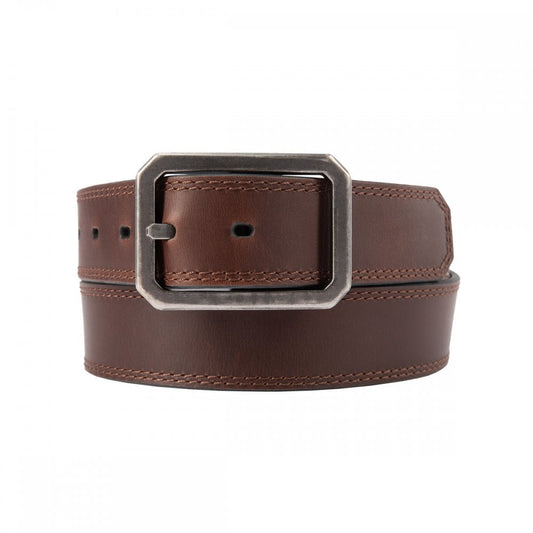 A0006222 Leather Reversible Center Bar Buckle Belt