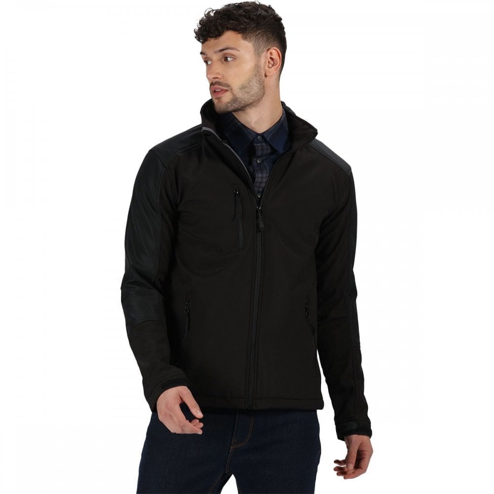 TRA600 Mens Honestly Made Recycled Softshell Jacket Black L *One Size Only - Outlet Store*