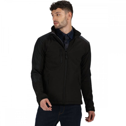 TRA600 Mens Honestly Made Recycled Softshell Jacket Black L *One Size Only - Outlet Store*
