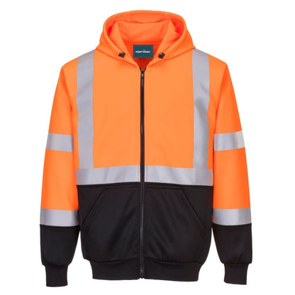 Hi-Vis 2-Tone Zipped Hoodie