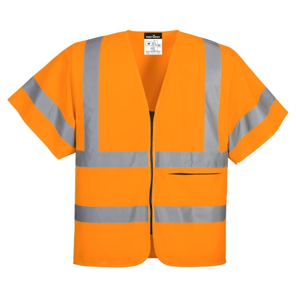 C372 Half Sleeve Zip Vest