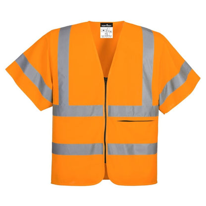 C372 Half Sleeve Zip Vest
