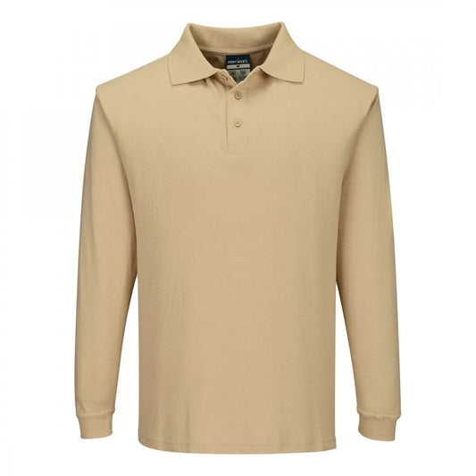 FR10 Flame Resistant Antistatic Long Sleeve Polo Shirt