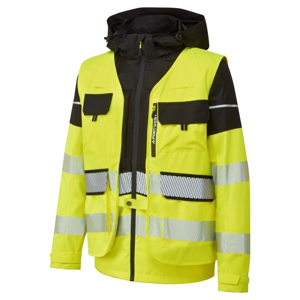 BX323 Ultimate Modular Hi-Vis 3-in-1 Rain Jacket