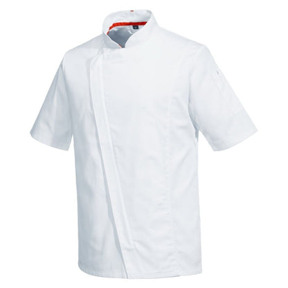 C739 Chef's Mesh Air Pro Asymmetrical Jacket S/S