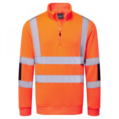 B314 Hi-Vis Knit  1/2Zip Sweatshirt