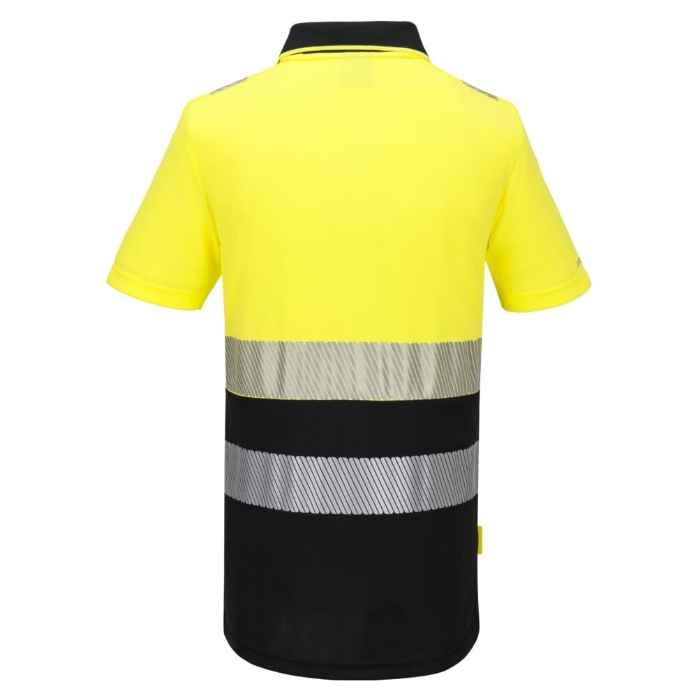 DX435 DX4 Hi-Vis Zip Class 1 Polo Shirt S/S