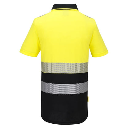 DX435 DX4 Hi-Vis Zip Class 1 Polo Shirt S/S