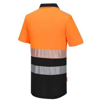 DX435 DX4 Hi-Vis Zip Class 1 Polo Shirt S/S