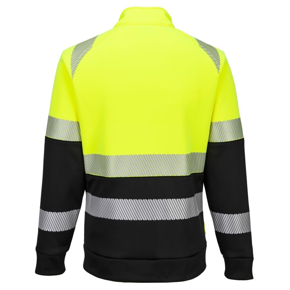 DX490 DX4 Hi-Vis Class 1 Funnel Neck Zipped Sweatshirt