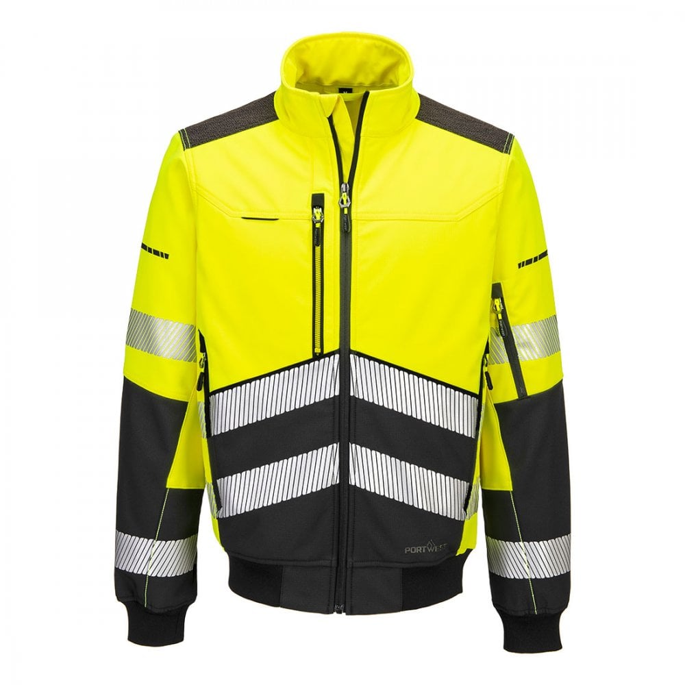 EV468 EV4 Hi-Vis Softshell Bomber (3L)