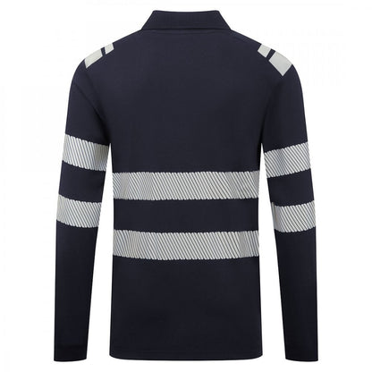 FR733 PW3 Modaflame Knit FR Long Sleeve Polo Shirt
