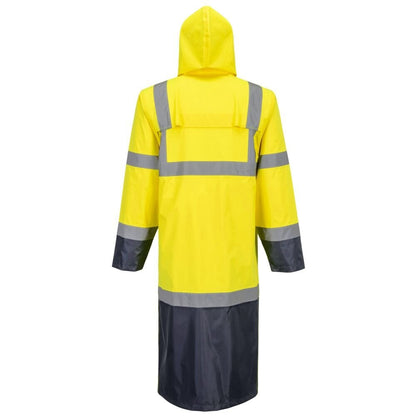 H446 Hi-Vis Contrast Raincoat 122cm