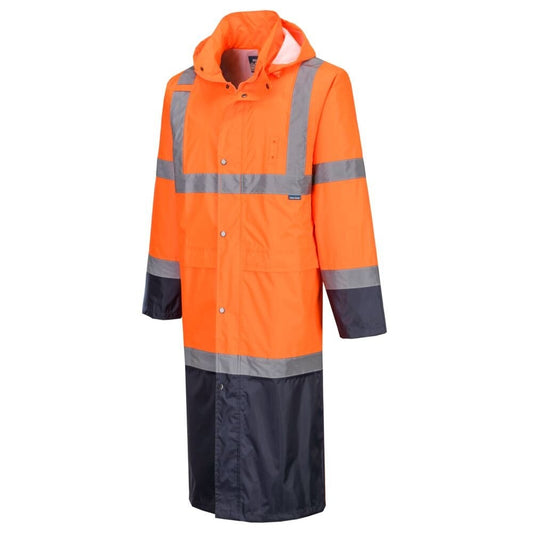 H446 Hi-Vis Contrast Raincoat 122cm