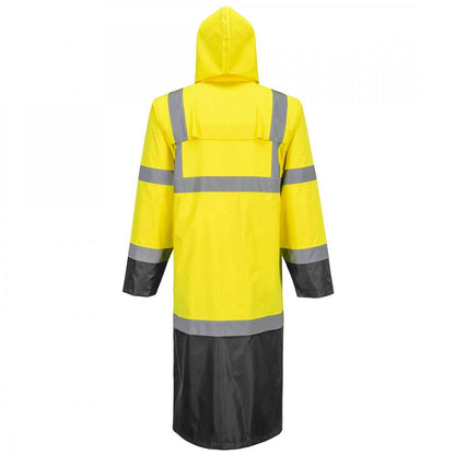 H446 Hi-Vis Contrast Raincoat 122cm
