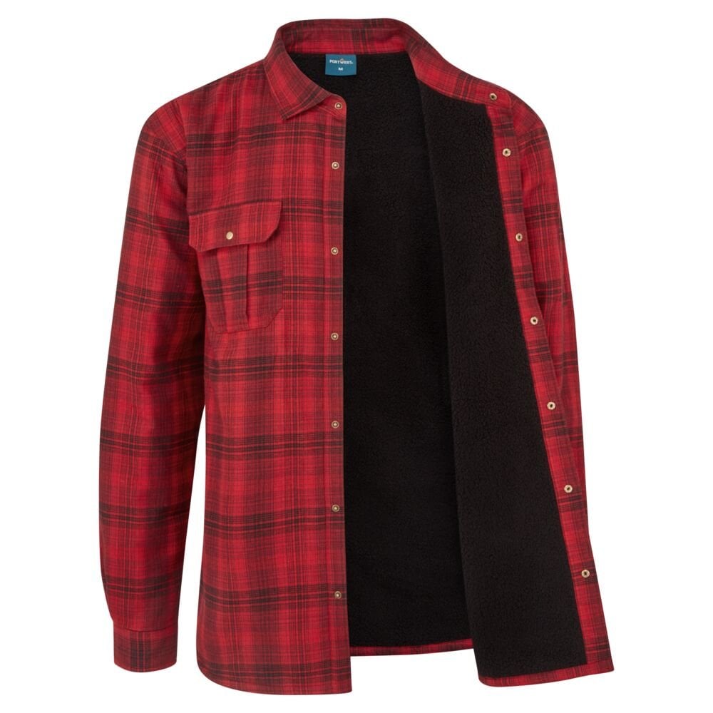 KA313 KA3 Sherpa Lined Check Shirt