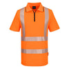 KX302 KX3 Sport Hi-Vis Zip Polo Shirt S/S