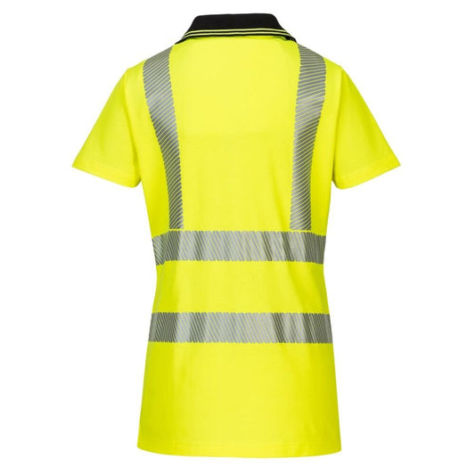 LW72 Hi-Vis Women's Cotton Comfort Pro Polo Shirt S/S