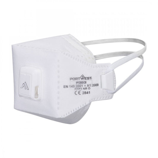 P393 EAGLE PRO FFP3 Valved Dolomite Fold Flat Respirator (Pk10)