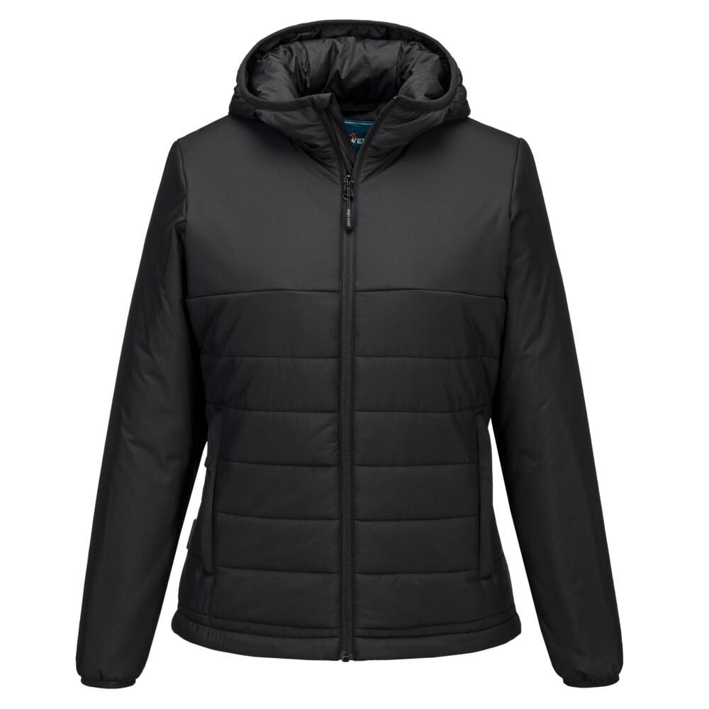 S613 Professional Women's Hooded Insulated Baffle Jacket