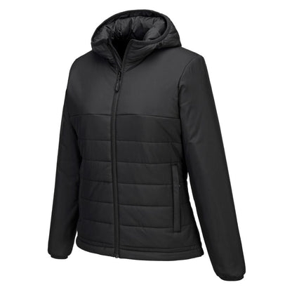 S613 Professional Women's Hooded Insulated Baffle Jacket