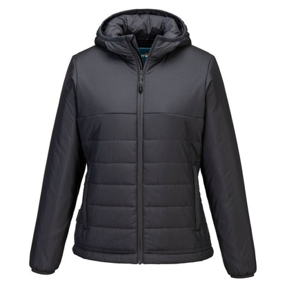 S613 Professional Women's Hooded Insulated Baffle Jacket