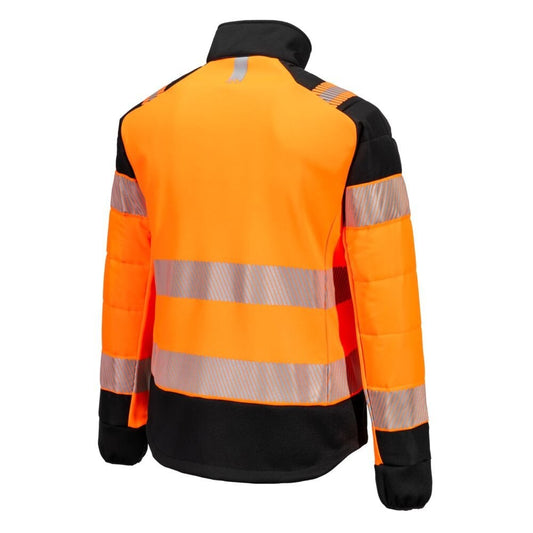 T171 PW3 Hi-Vis Women's Hybrid Baffle Jacket