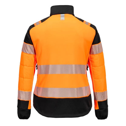 T171 PW3 Hi-Vis Women's Hybrid Baffle Jacket