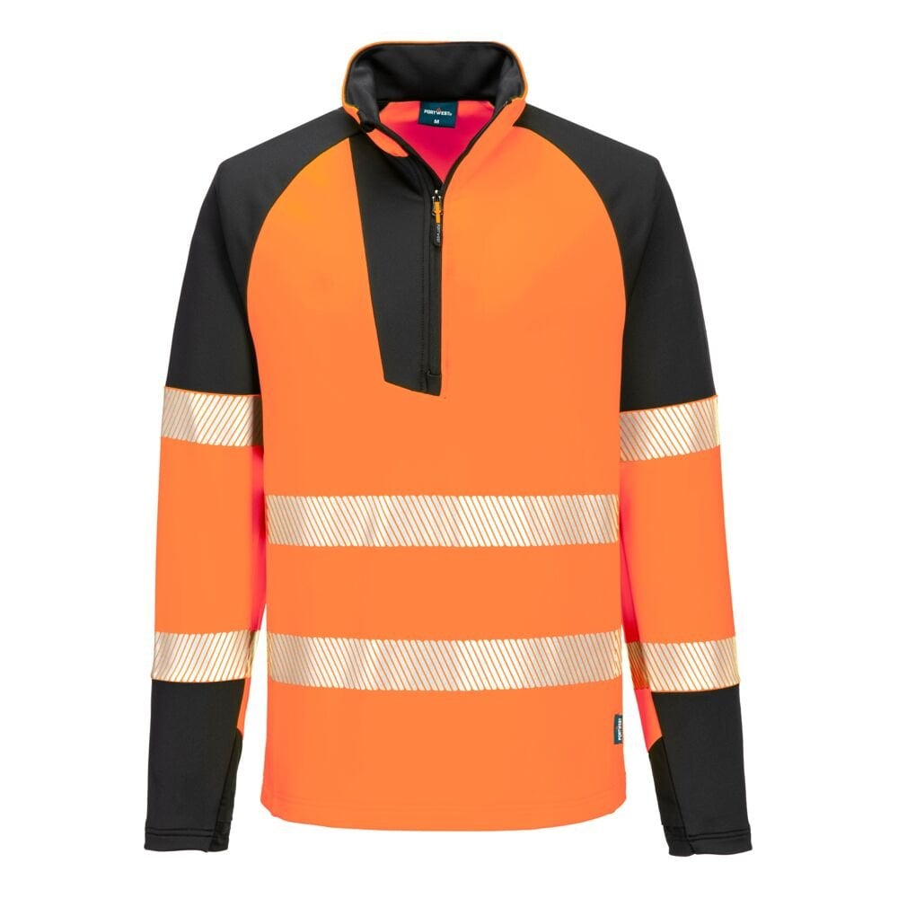 T172 PW3 Hi-Vis 1/4 Zip Sweatshirt