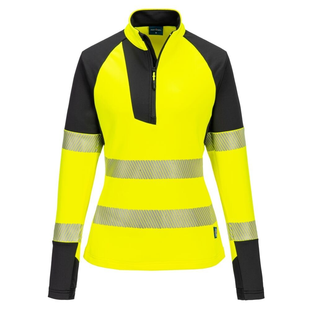T173 PW3 Hi-Vis Women's 1/4 Zip Sweatshirt